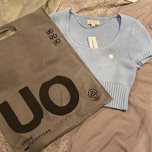 Pacsun LA Hearts Tee Size Small and UO Bag